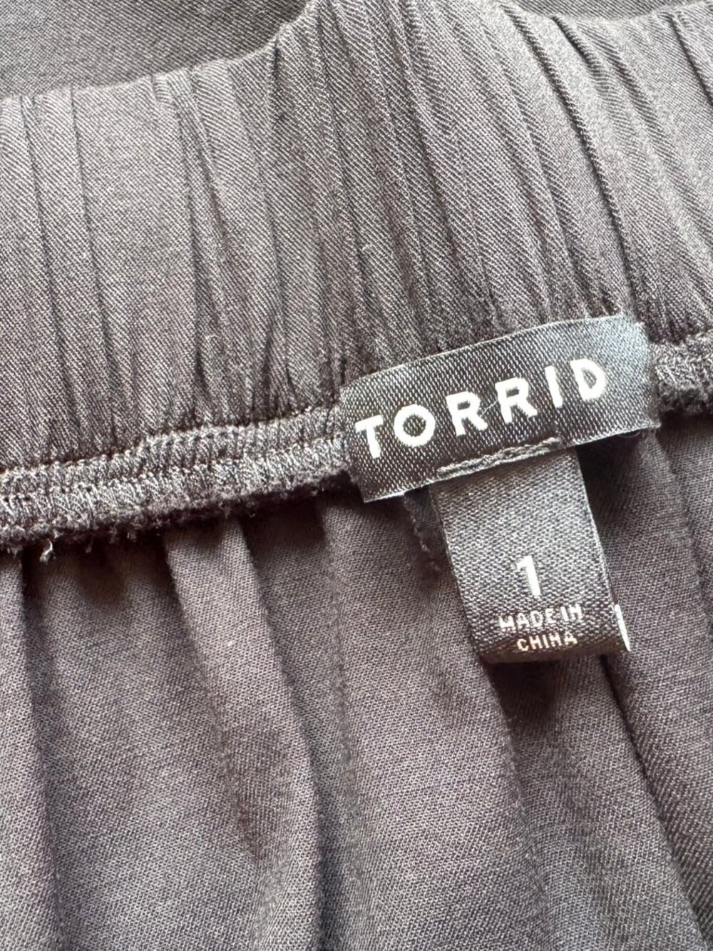 Torrid Black Button Front Long Maxi Skirt sz 1X - Picture 4 of 5